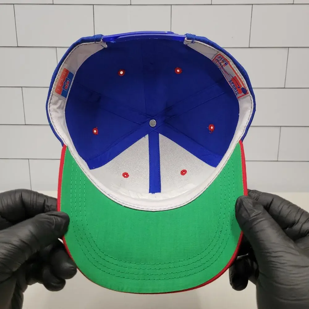 Vintage NY Giants Sports Specialties Youth Snapback Hat NFL 90s Spell Out
